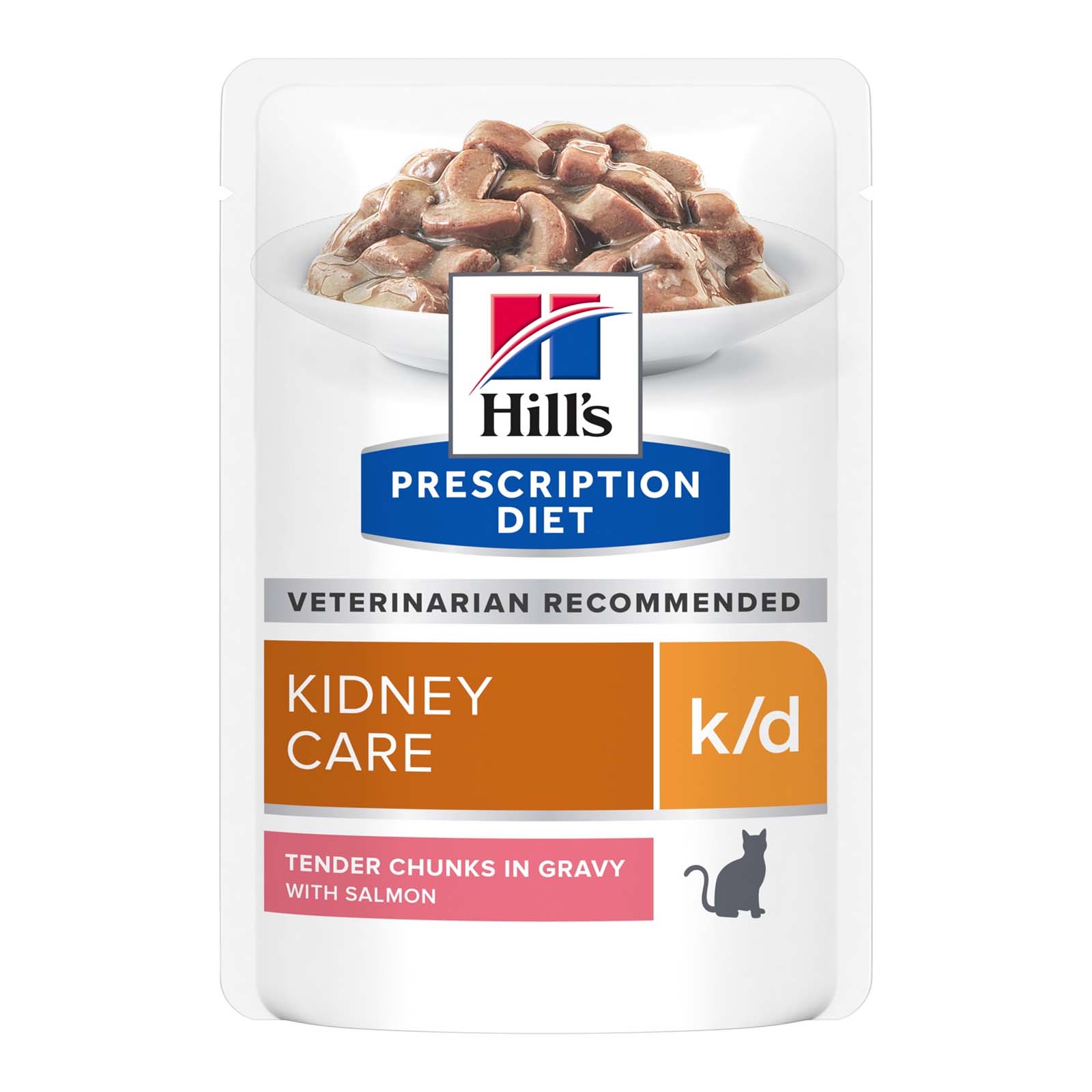 Hill's Prescription Diet k/d Kidney Care Salmon Cat Wet Pouch 85gmX12